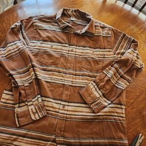 Hurley Mens Flannel Button-Down Large Rustic Country Boy Scrumptious Jeans Boots